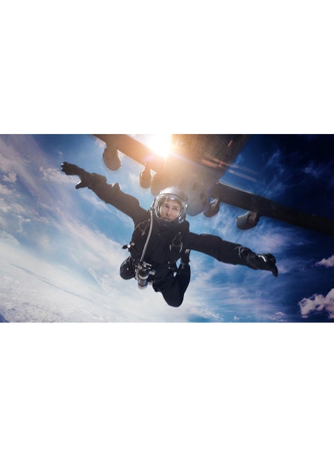 Mission Impossible Fallout Jumping Out Of Plane Wall Art Canvas Print Multicolour 50x28x3.5cm