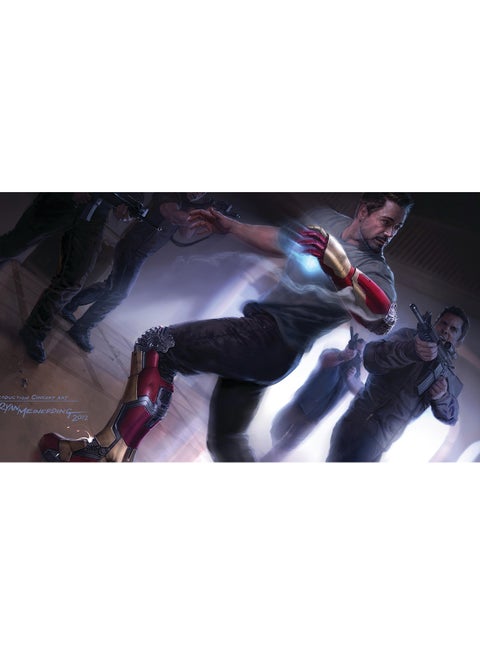 Tony Stark As Iron Man Wall Art Canvas Print Multicolour 50x28x3.5cm