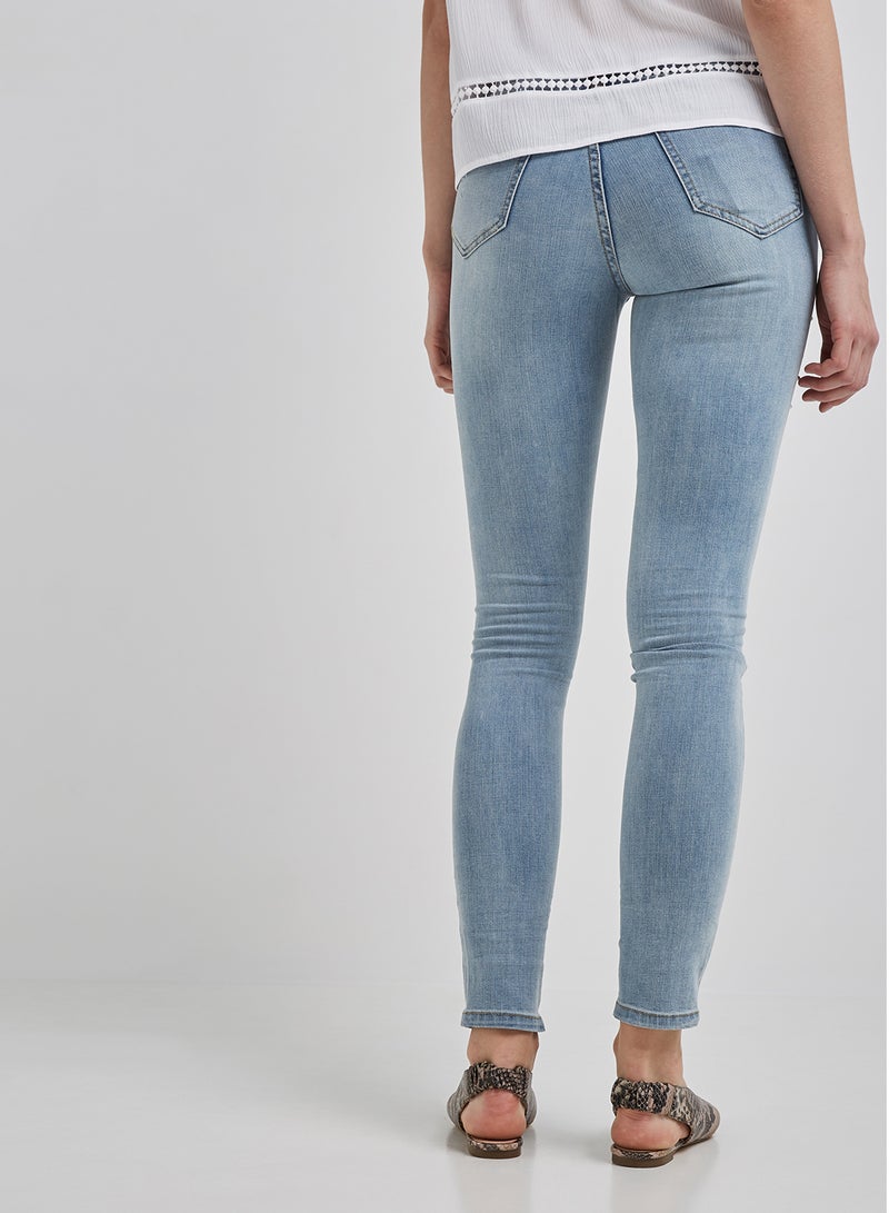 BRAVE SOUL - Jewel Embellished Jeans Light Blue - Image 1