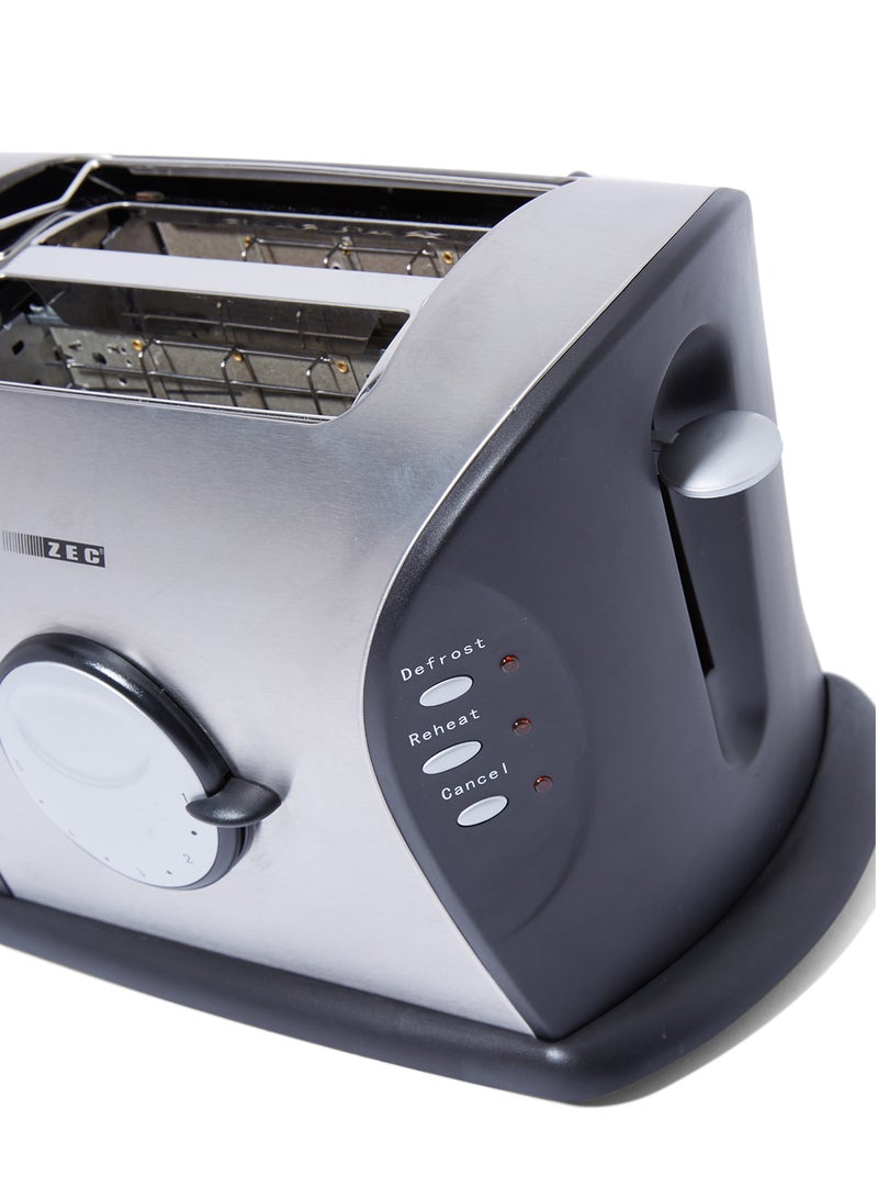 ZEC Portable Toaster 850W 850.0 W ZBT-22 Silver/Black - Image 3