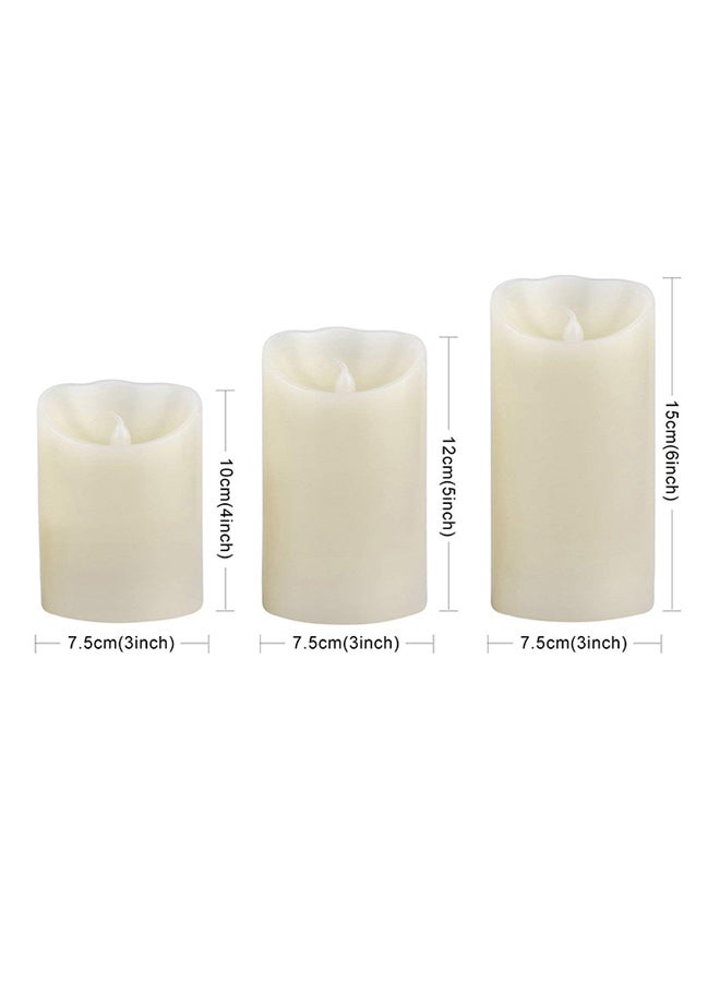 3-Piece Colour Changing Flameless Candle Set White - v1537700858/N16107115A_4