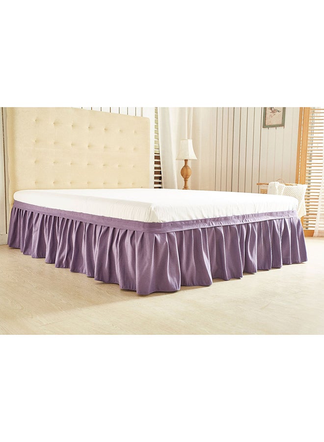 Ruffled Bed Skirts Polyester Purple - v1537700905/N17308897A_1