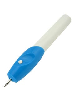 Generic Cordless Engraving Pen White/Blue/Silver 