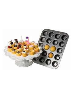 chicago metallic 20 Hole Tea Cake Pan Black 5x3cm  - Image 2