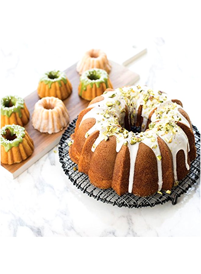 نورديك وير صينية Bundt للذكرى السنوية ذهبي 8.63x12.94x2بوصة - Image 2