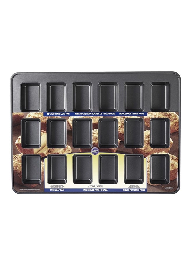 Wilton Perfect Results Premium Non-Stick Mini Loaf Pan Black 15x21inch - Image 2
