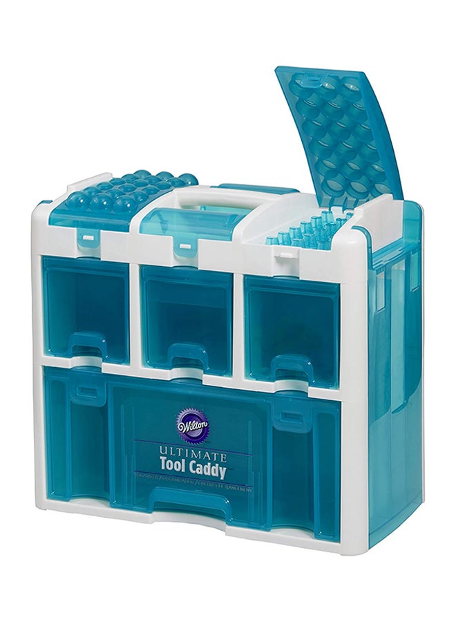 Wilton - Ultimate Aqua Tool Caddy Organiser Blue/White 13x15x5inch - Image 1