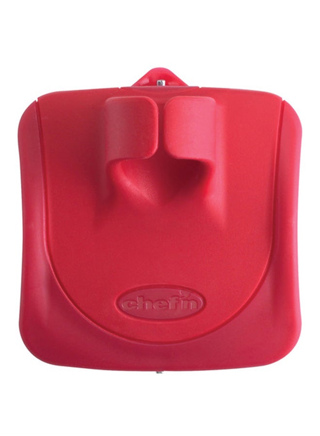 Chef'n - Serrated Palm Peeler Cherry 10cm - Image 1