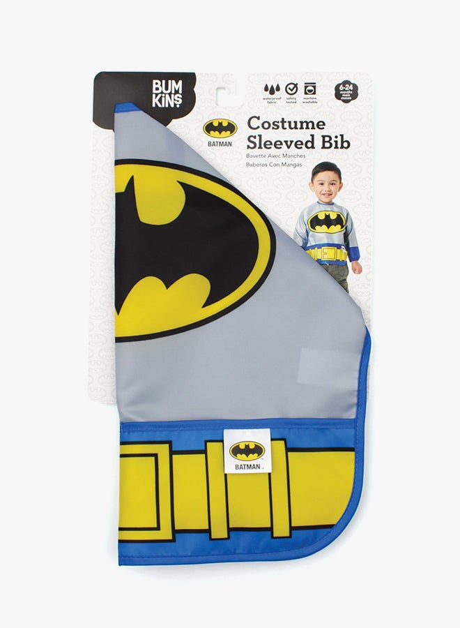 Washable Long Sleeves Batman Printed Bib