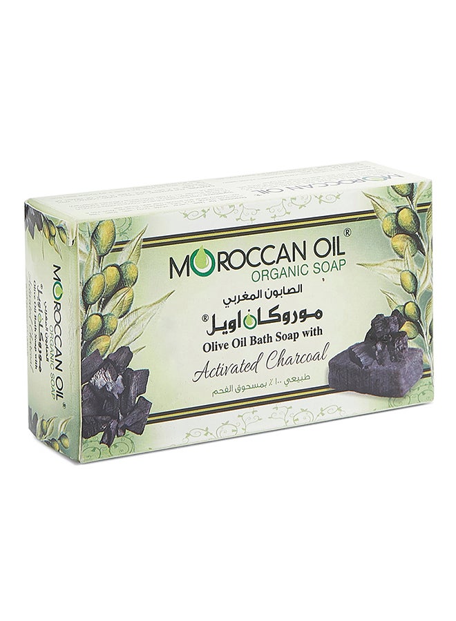 MOROCCANOIL Olive Oil Bath Soap With Activated Charcoal 100grams 