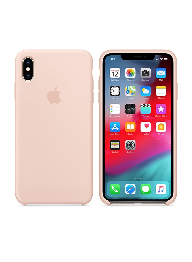 Apple Silicone Protective Case Cover For iPhone XS Max Pink Sand - Image 2