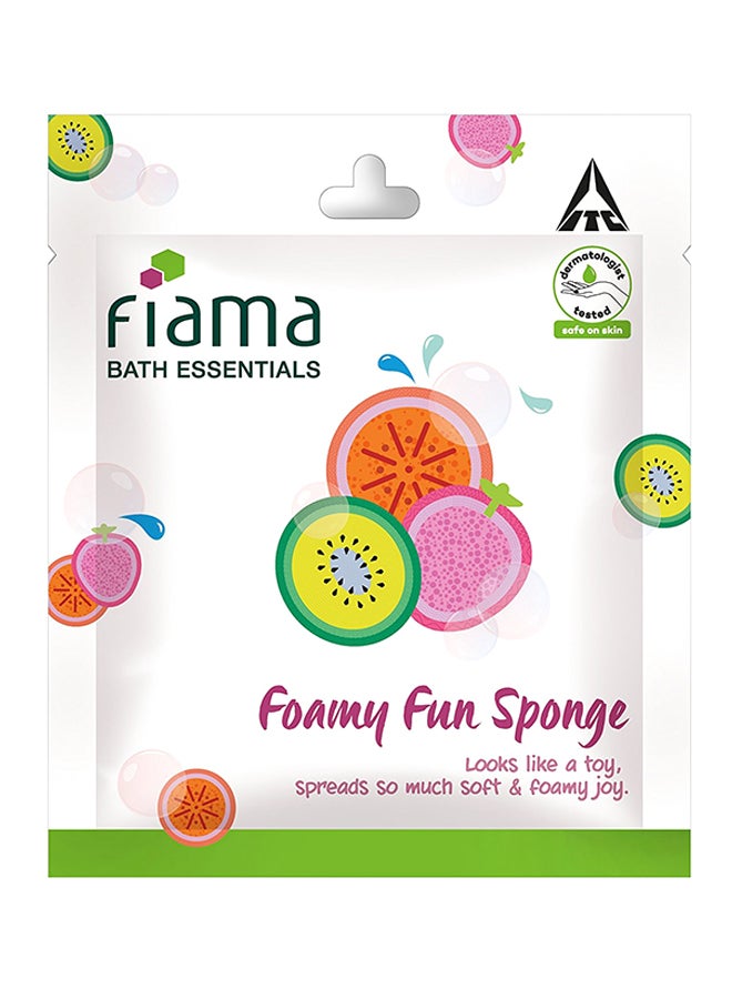 Bath Essentials Foamy Fun Sponge Green/Yellow/White - v1537780816/N17548683A_3