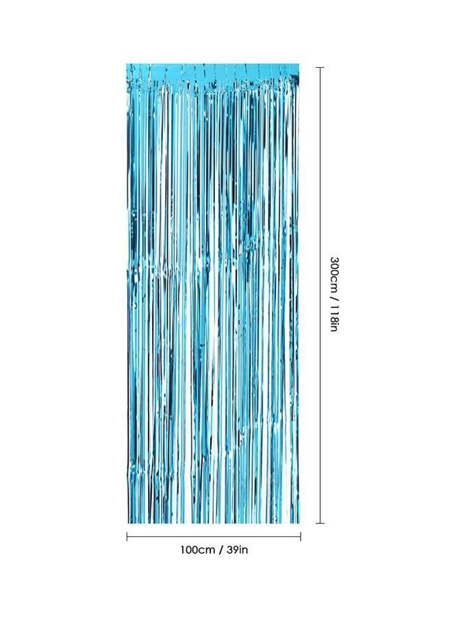 ستائر معدنية بتصميم شراشيب من رقائق ذهبية 100x300سم - Image 3