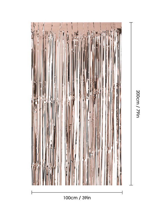 Metallic Foil Fringe Curtain 100x200cm  - Image 3