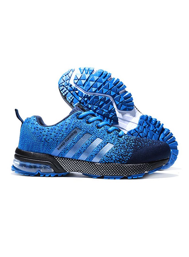Generic Lace-Up Mesh Detailed Trainers Blue  - Image 5