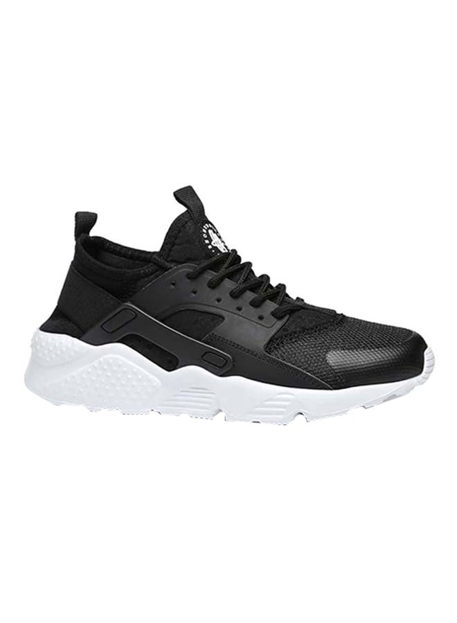 Generic Lace-Up Mesh Detailed Trainers Black/White  - Image 1
