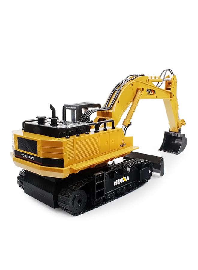 HUINA - 1:16 Scale 2.4GHz 11CH RC Alloy Excavator RTR Mechanical Sound Vehicle - TOYS 1510 - Image 1