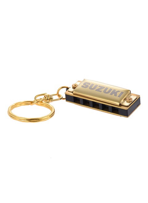 Suzuki Mini 5-Holes 10 Tone Harmonica Keychain Key