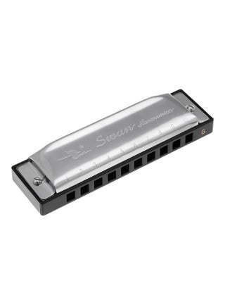 الآلة الموسيقية هارمونيكا دياتونيك ذات 10 فتحات وبمفتاح G بغطاء من سوان - v1537792028/N17249490A_1