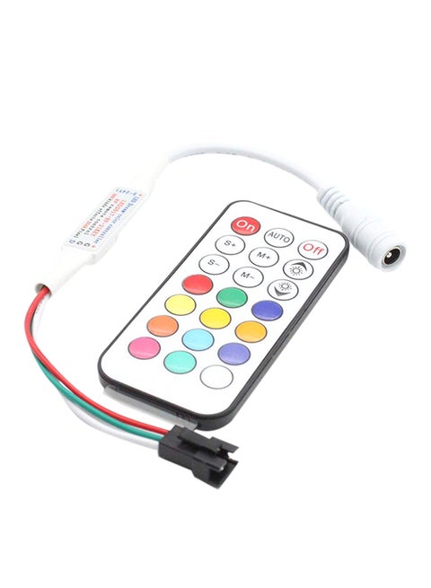 Mini RF Remote Controller For WS2811/WS2812B LED Dream Colour Strip Light White