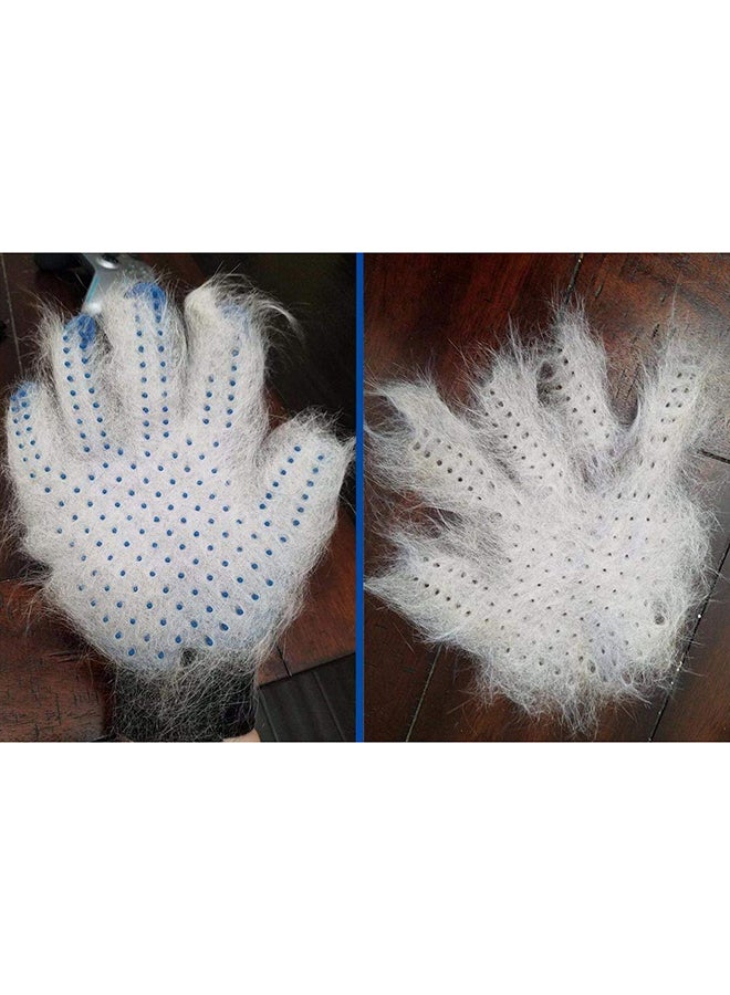Generic 2-Piece Pet Grooming Gloves Blue/Black - Image 3