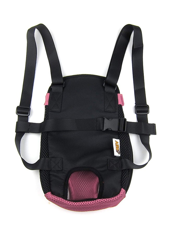 Generic Pet Carrier Backpack Pink/Black  - Image 2