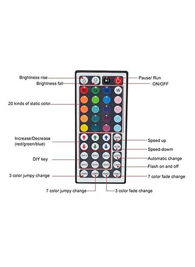 IR Remote Controller For 3528/5050 SMD RGB LED Strip Lights White