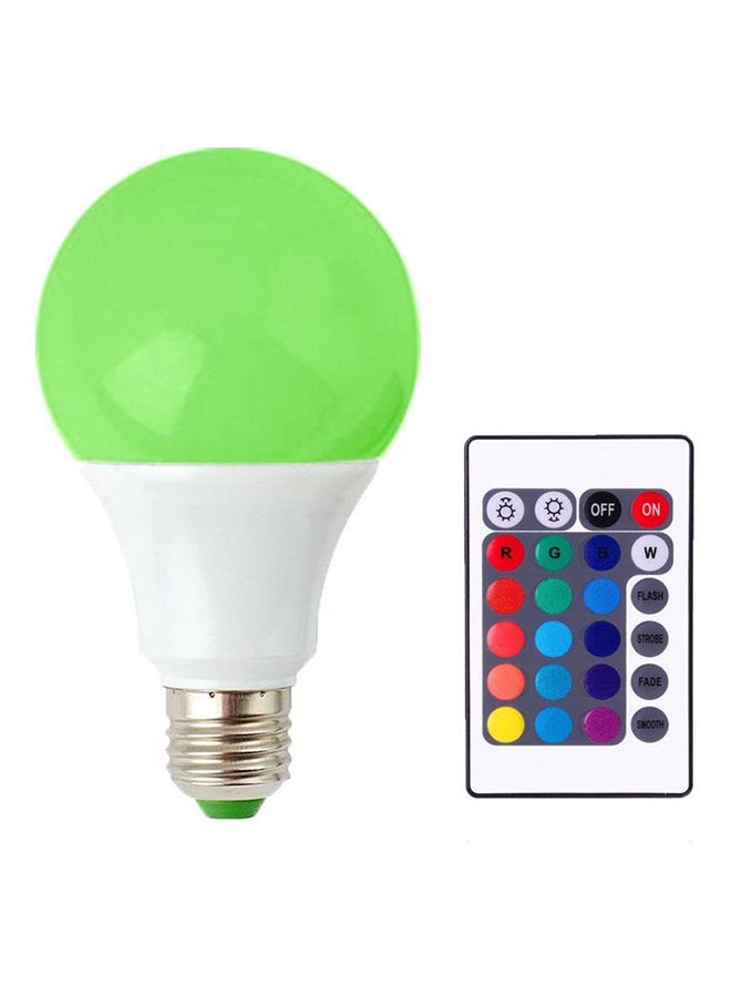 LED Bulb With IR Remote Control Red/Green/Blue
