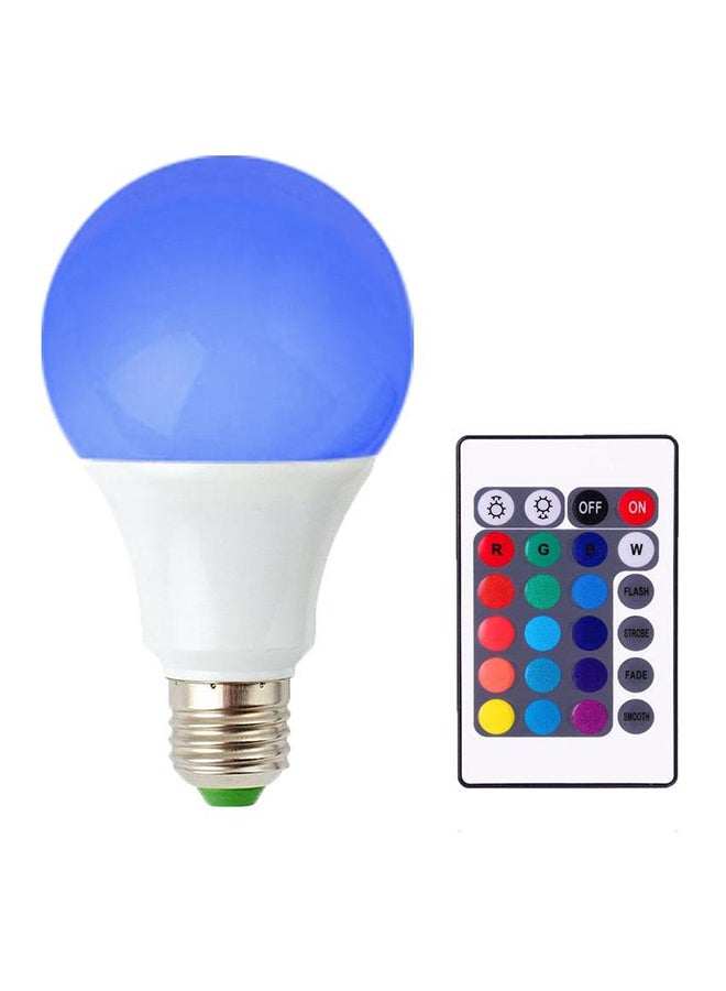 LED Bulb With IR Remote Control Red/Green/Blue