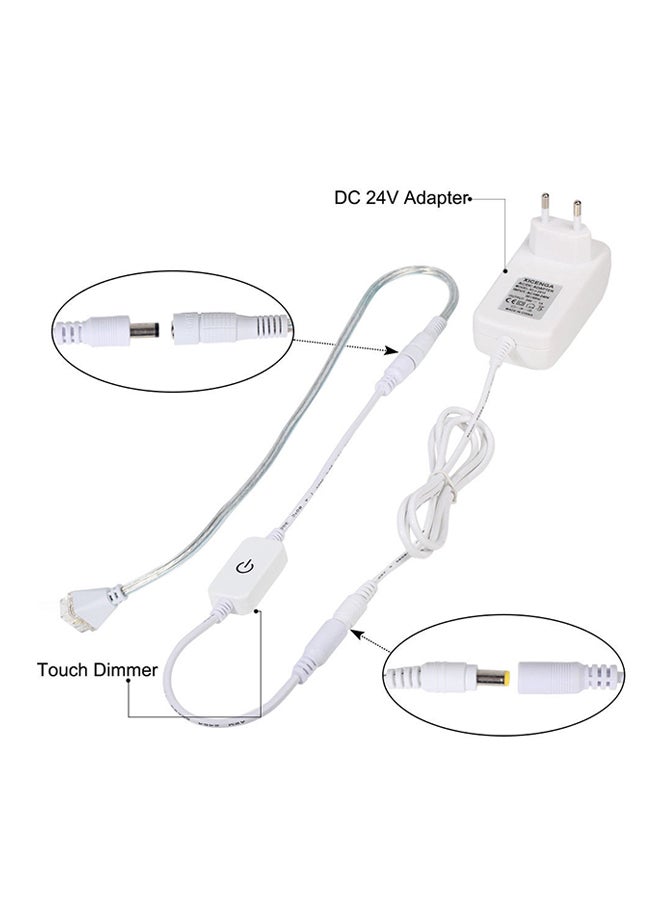 2-Piece LED Touch Sensor Bar Light Warm White 50centimeter - Image 2