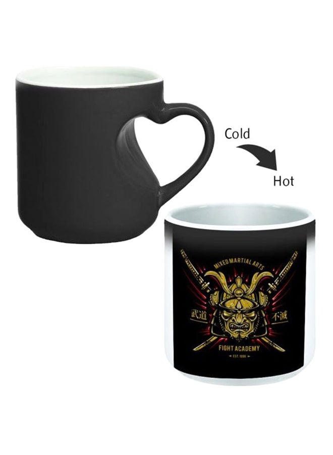 Decalac Magic Mug With Inner Heart Handle Black/White - Image 2