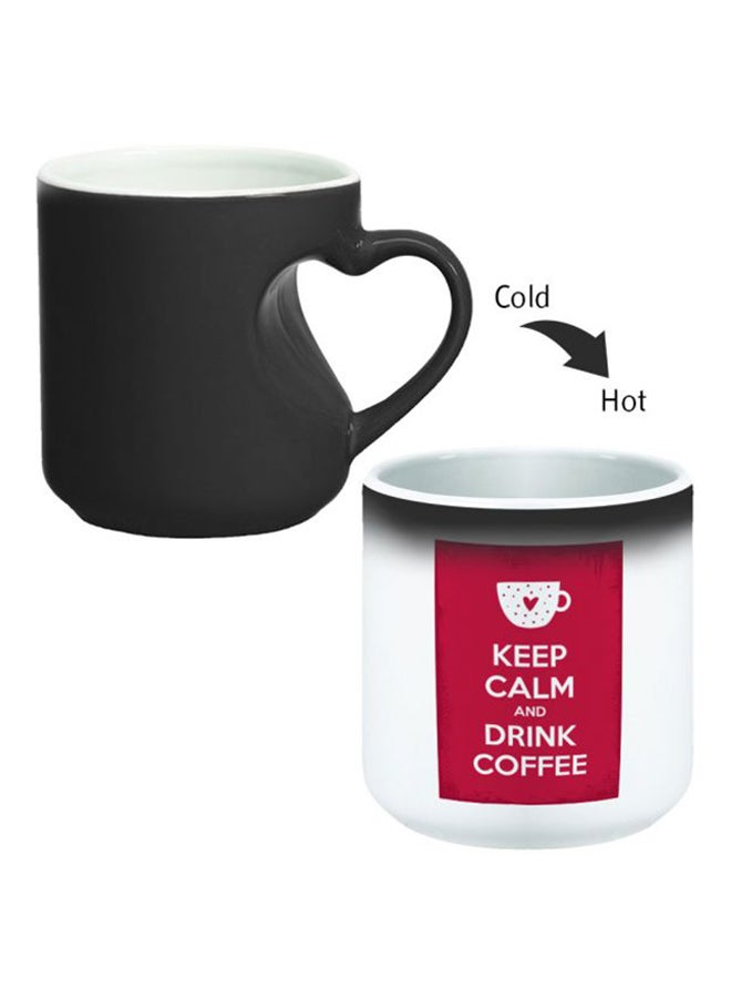 ديكالاك كوب سحري بخاصية تغير الألوان مزود بمقبض على شكل قلب أسود/ أبيض - Image 2