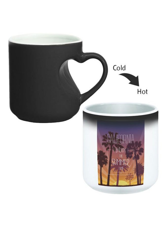 Decalac Magic Mug With Inner Heart Handle Black/White - Image 2