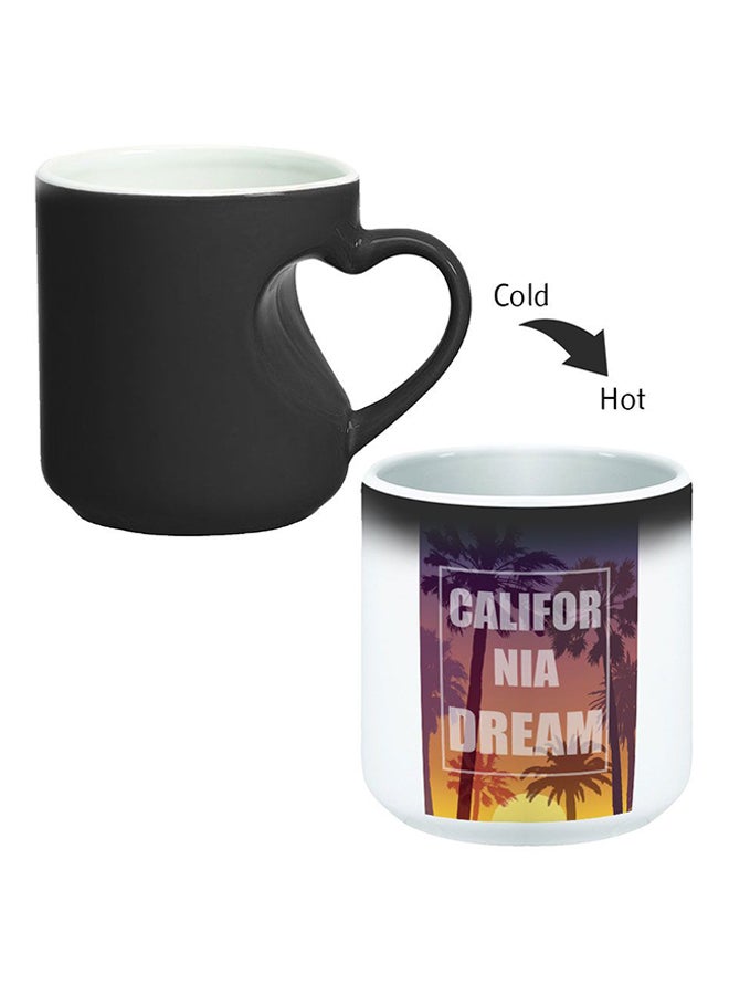 ديكالاك كوب سحري مزود بمقبض على شكل قلب بتصميم منحنٍ إلى الداخل أسود/ أبيض - Image 2