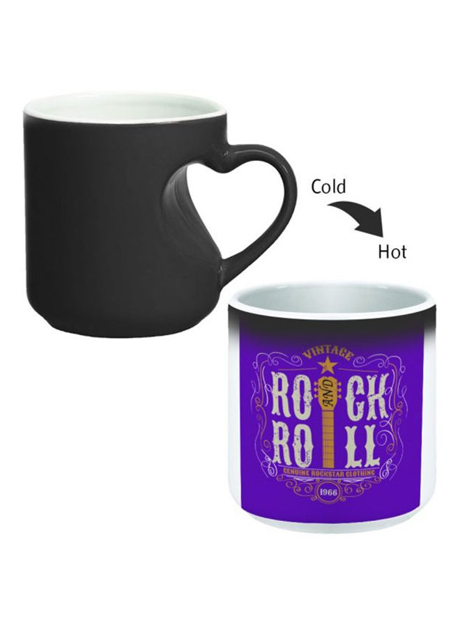 Decalac Colour Changing Magic Mug With Heart Handle Black/White - Image 2