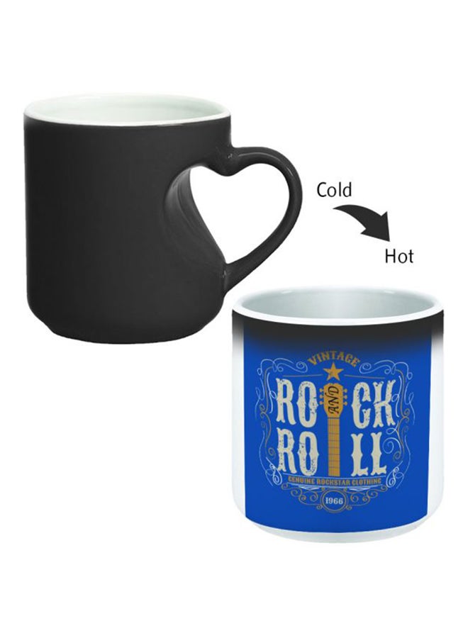 Decalac Colour Changing Magic Mug With Heart Handle Black/White - Image 2