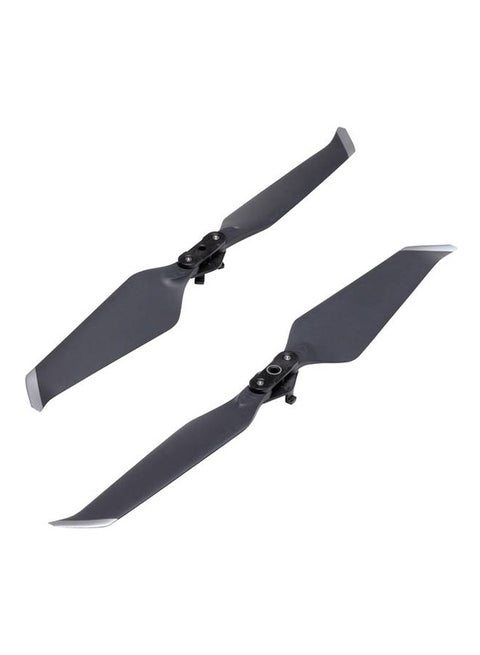 2-Piece Low-Noise Propellers Set For Mavic 2 Black