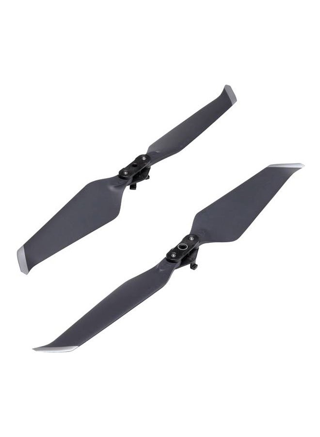 2-Piece Low-Noise Propellers Set For Mavic 2 Black