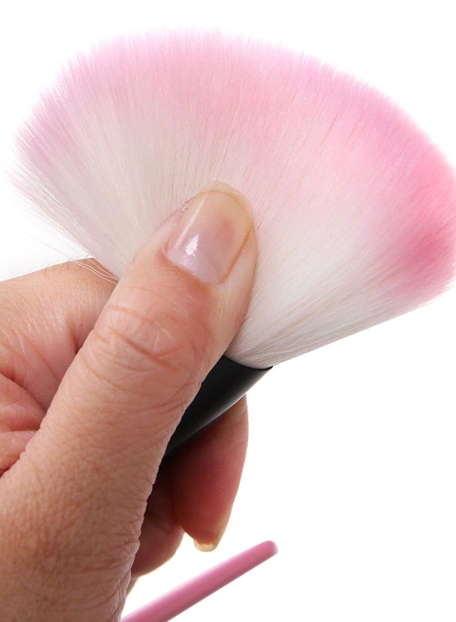 طقم فرش مكياج ناعمة من 32 قطعة مع حقيبة وردي/أسود - Image 3