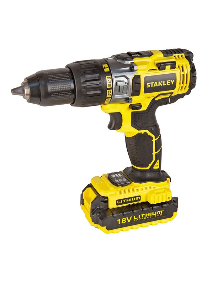 Stanley Cordless Hammer Drill Driver Yellow/Black