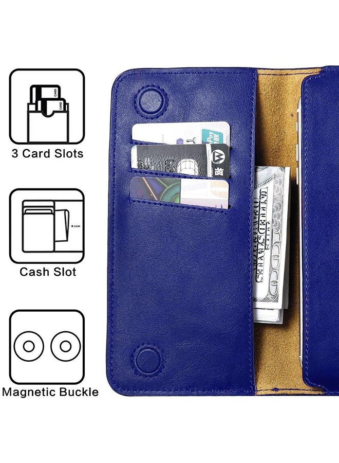 Generic - Wallet Case Cover For Huawei P8 Lite Blue - Image 1