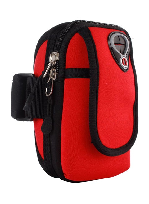 Arm Band Case Cover For Mobile Phone Red/Black