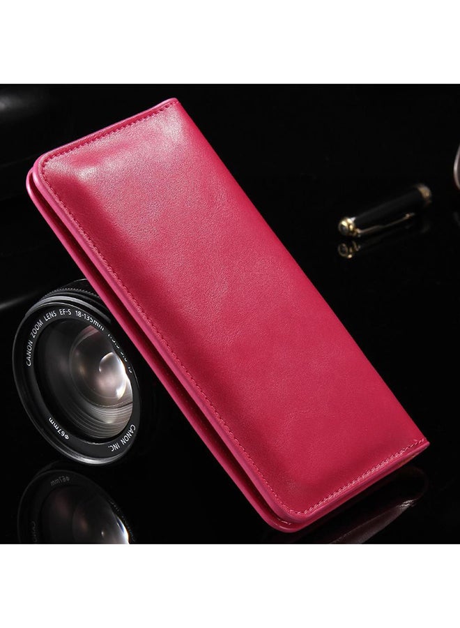 Wallet Case Cover For Apple iPhone 7 Pink - Image 2