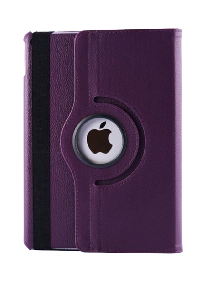 360 Degree Rotating Smart Stand Folio Case Cover For Apple iPad Air 2 Purple - Image 1