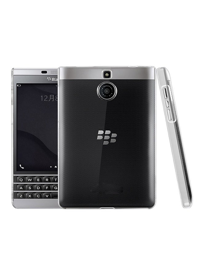 إيماك غطاء حماية صلب مع لاصقة حماية شاشة لهاتف بلاك بيري باسبورت (الإصدار الفضي) شفاف - Image 4