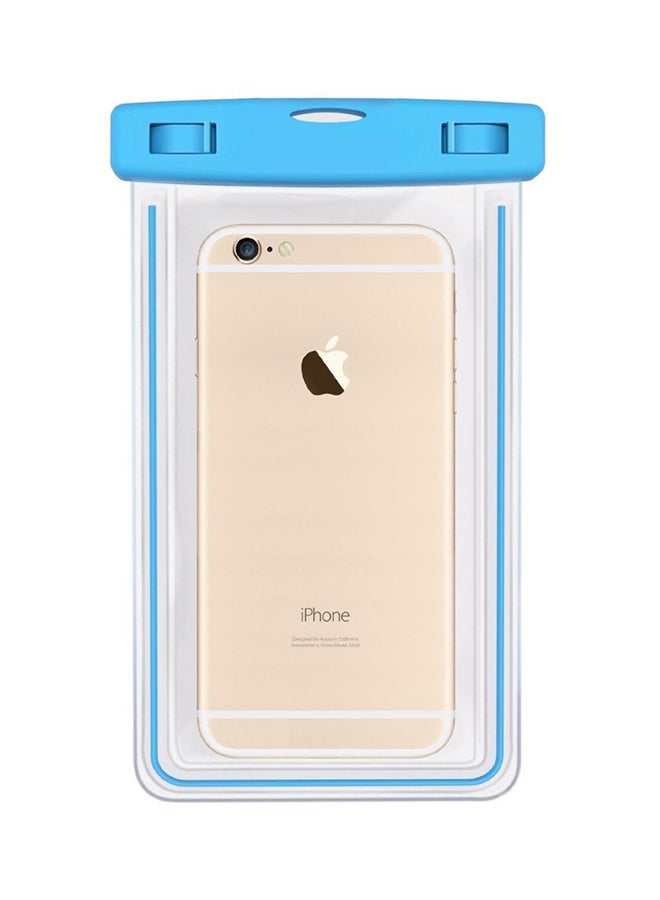 حقيبة مقاومة للماء لهاتف أبل آيفون 6S أزرق/شفاف - Image 2