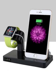 2-In-1 Dock Charger Stand For Apple iPhone/Watch Black - v1537875007/N16878401A_2