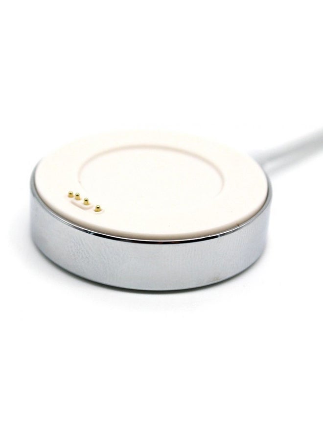 قاعدة شحن محمولة بمنفذ USB للساعة الذكية هواوي W1 أبيض