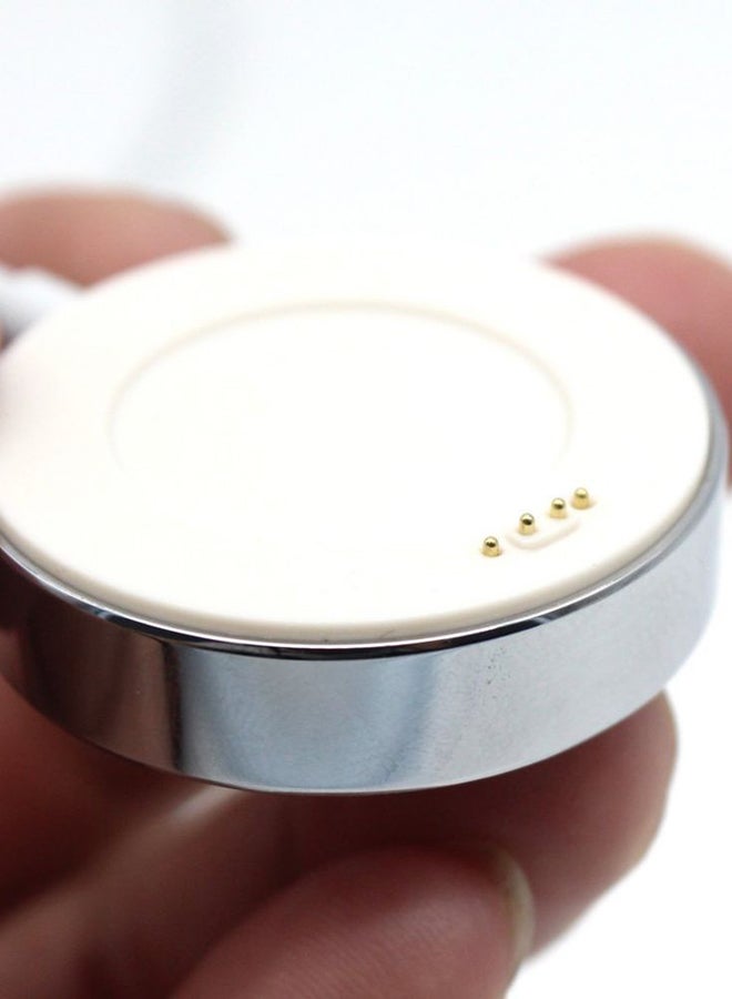 قاعدة شحن محمولة بمنفذ USB للساعة الذكية هواوي W1 أبيض