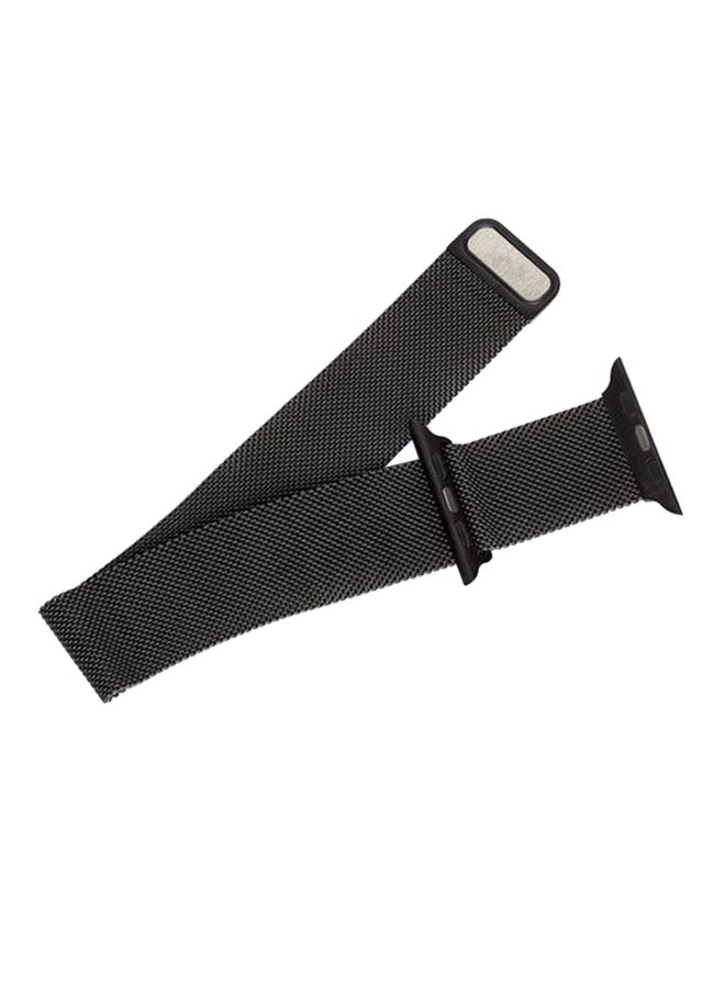 سوار بديل لساعة أبل بقياس 42 مم أسود - Image 1